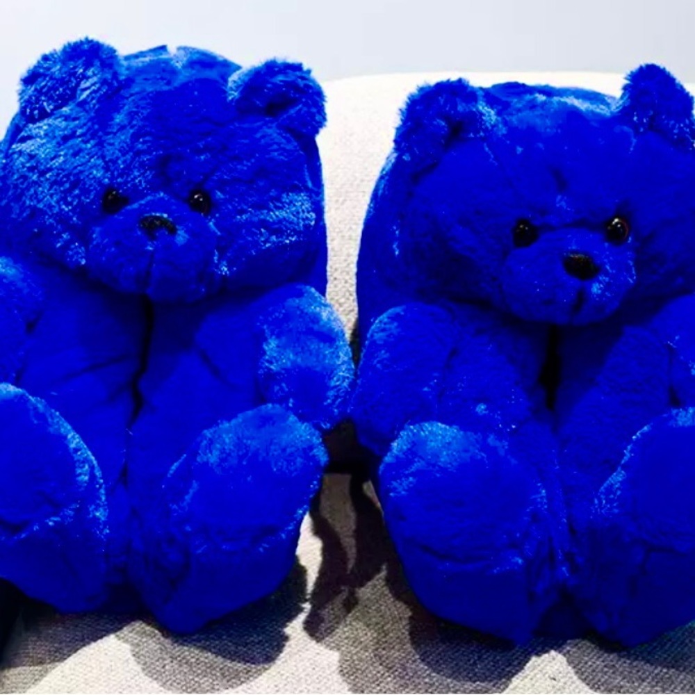 Bear Hug Slippers - Blueberry